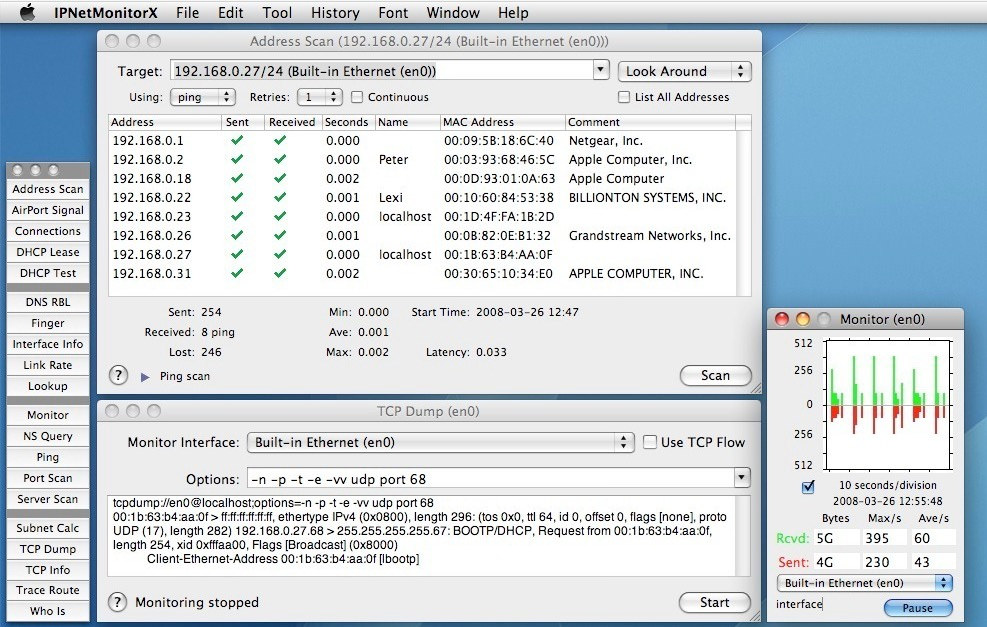inet network scanner mac free